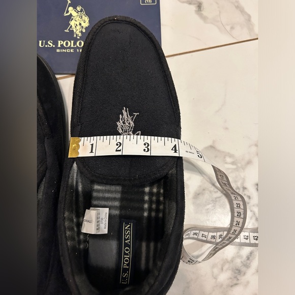 NWT U.S Polo Assn. Black Slippers Sz 11 - Picture 9 of 9